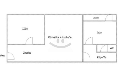 Cozy 3-room apartment at Gen. Klapku str. in Komárno for sale